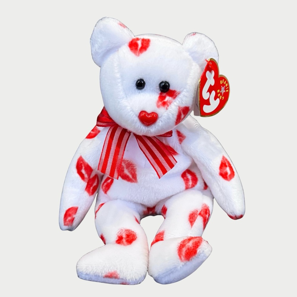 Ty Smooch Beanie Baby Bear 💜 BOGO